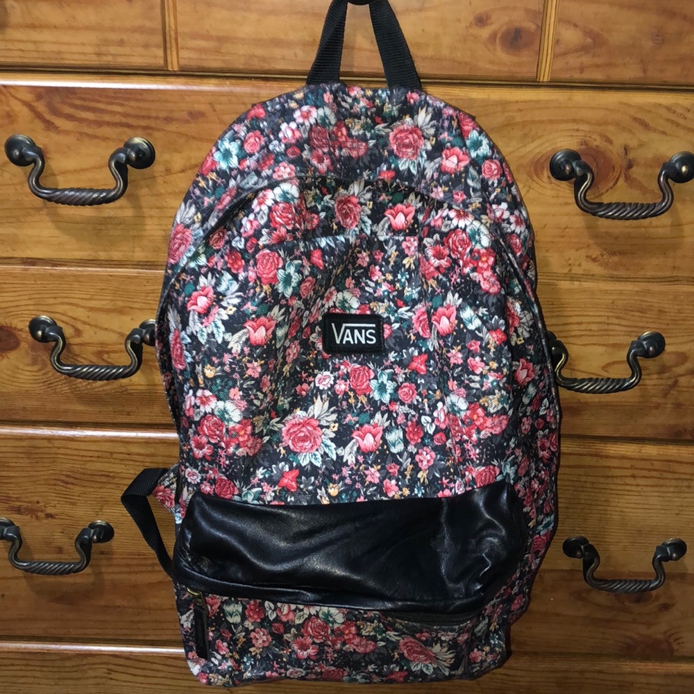 Vans Flower Decorated Backpack